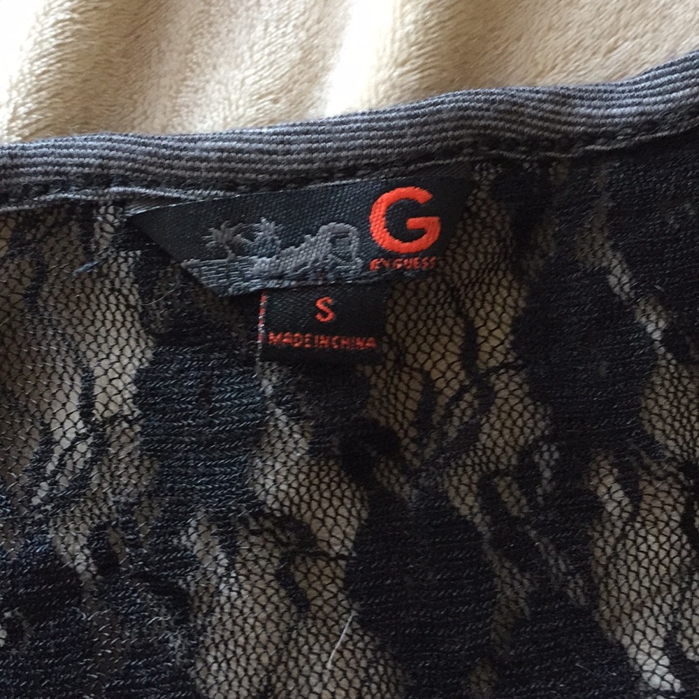 G by Guess see through lace back top - Picture 4 of 5